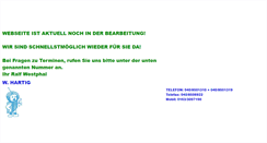 Desktop Screenshot of hartig-heizung.de